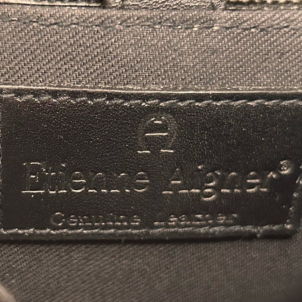 Etienne Aigner Black Leather Crossbody Bag - Picture 14 of 14